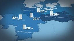 Grafik Leerstand BImA Norddeutschland © NDR 