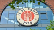 St. Pauli Emblem am Millerntor-Stadion  