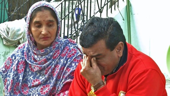 Die Eltern der Geisel  Aman Kumar Sharma.  