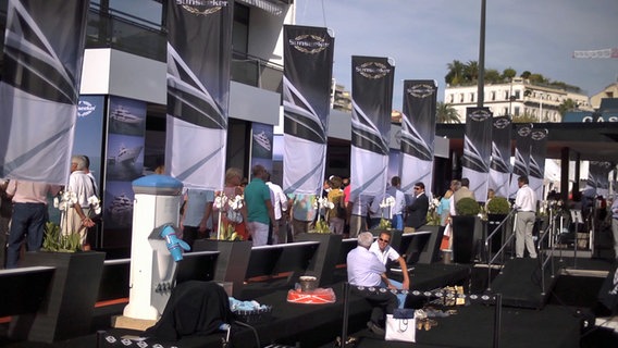 Sunseeker-Stand in Cannes. © NDR 
