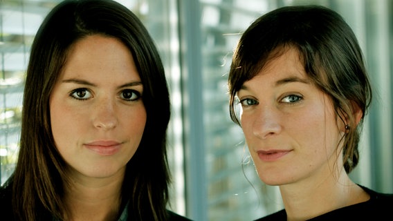 Die Panorama Reporterinnen Pia Lenz (li.) und Anna Orth. © NDR 