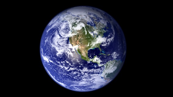 Westliche Hemisphäre der Erdkugel © picture-alliance/ dpa Foto: NASA Goddard Space Flight Center
