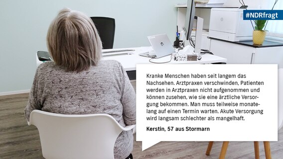 Eine Frau sitzt in einem Wartezimmer © Imago Foto: Imago / Geisser