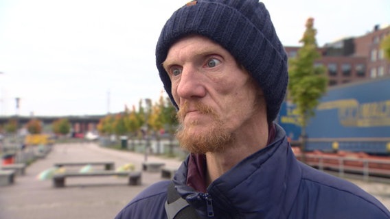 Obdachloser Manuel Engels im Interview © NDR/ SH Magazin 