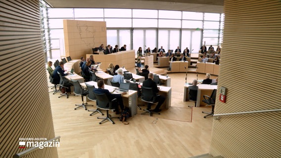 Ein Blick in den schleswig-holsteinischen Landtag © NDR Foto: NDR Screenshots