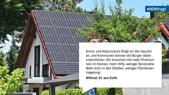 Das Dach eines Hauses ist komplett mit Solarpaneelen bedeckt © Imago Foto: Imago / Sven Simon