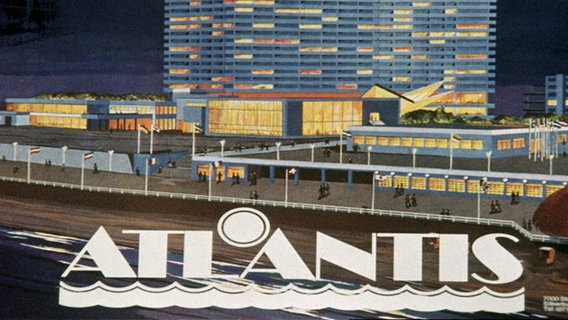 Eine Zeichnung des Hotel Atlantis auf Sylt. © NDR Foto: NDR