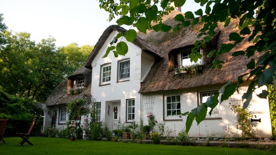 Ein weisses friesisches Bauernhaus © NDR Foto: Claudia Timmann