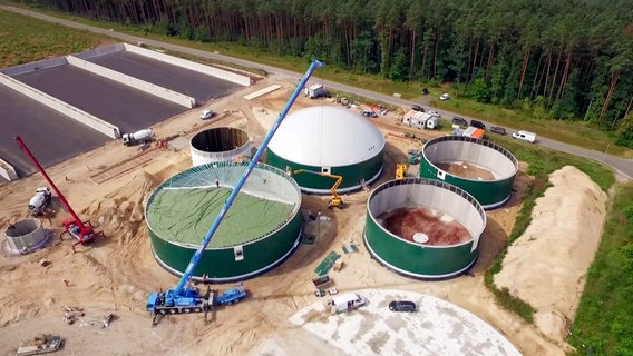 Biogasanlage bei Torgelow entsteht. © NDR/Videomagic 