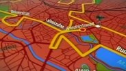 Streckengrafik vom Hannover-Marathon  