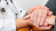 Arzt hält Hände einer Parkinson Patientin © fotolia Foto: Ocskay Mark