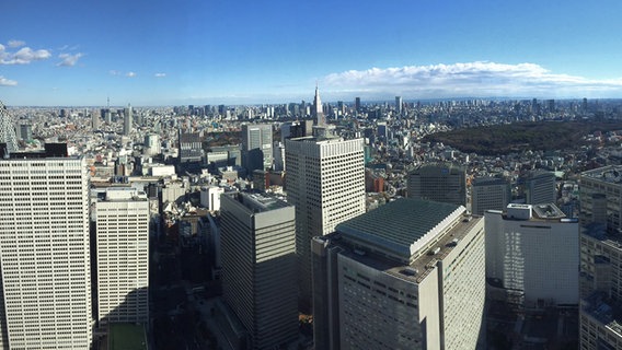 Blick über Tokio  