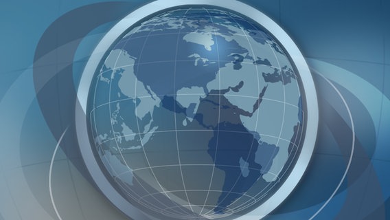 Das Logo der Sendung "Weltbilder" zeigt eine grafische Weltkugel. © NDR 