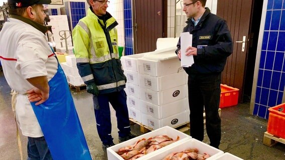 Oliver Schulz ist der Importeur auf dem Fischmarkt Hamburg. Er verkauft den frischen Fisch weiter an die Großhändler in den Markthallen. © NDR/Cinecentrum/Veit Bentlage 