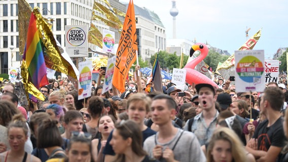 Demonstration gegen die AfD in Berlin © dpa-Bildfunk Foto: Britta Pedersen