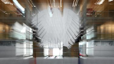 Der Bundesadler im Deutschen Bundestag © picture-alliance/dpa Foto:  Peer Grimm