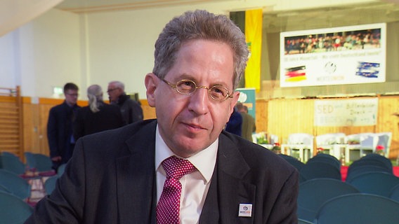 Hans-Georg Maaßen bei einer Veranstaltung der WerteUnion. © NDR 