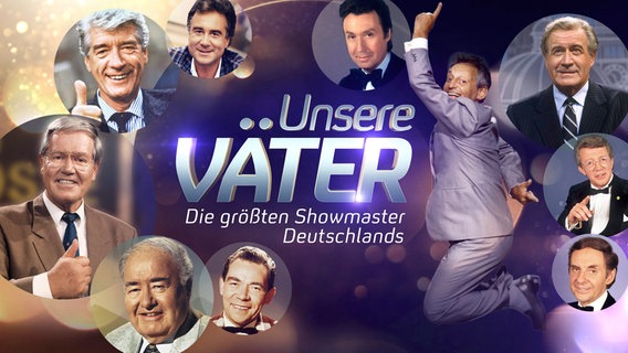 Die Kinder der größten Showmaster der deutschen Fernsehgeschichte kommen zusammen und erinnern sich erstmals in einer Fernsehsendung gemeinsam an ihre Väter, an die Männer, die das Abendprogamm am Sonnabend im deutschen Fernsehen erst zum Hochaltar der Unterhaltung gemacht haben. © NDR/ullstein bild - s.e.t. Photo/dpa/Imago/Montage brand new media 