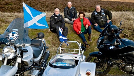 YES BIKERS - Für die schottische Unabhängigkeit © NDR/Sven Barends 