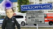 Die Sierichstrasse als Komik.  