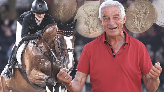 Collage: Reiterin Bettina Hoy und Bundestrainer Hans Melzer © Imago 