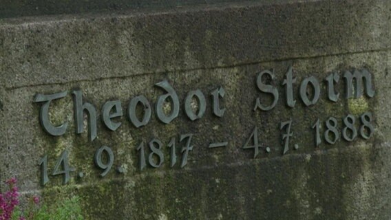 Das Grab von Theodor Storm  