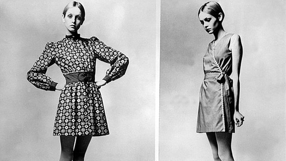 Twiggy, Model aus den 60er Jahren © picture-alliance / dpa 