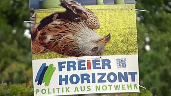 Wahlplakat der Partei "Freier Horizont"  