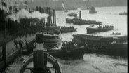 alte Aufnahmen von Hamburger Hafen und der Werft  