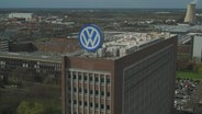 Das VW-Werk in Wolfsburg aus der Luft.  
