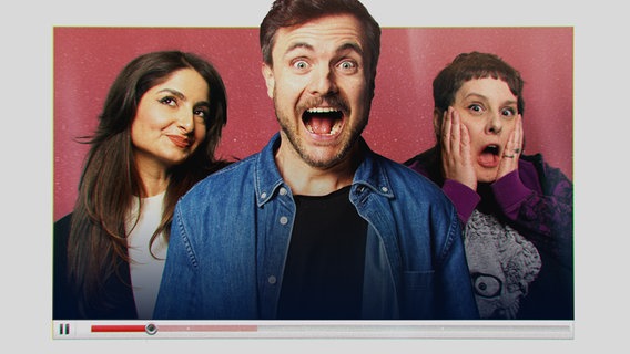 Bild-Collage mit den YouTube-Stars Ischtar Isik, Phil Laude und Coldmirror. © NDR/DRIVE beta/Dominik Böhm 