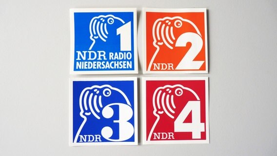 NDR Aufkleber der Radiowellen mit dem Antje-Konterfei © NDR Foto: Irene Altenmüller