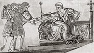 Grafische Darstellung der Ermordung des Thomas von Canterbury, Thomas Becket. © picture alliance / Design Pics | Ken Welsh 