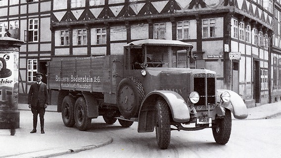 Einer der ersten Dreiachs-Lastwagen von Büssing des Typs VI GL © Heinrich-Büssing-Haus, Nordsteimke/ MAN 