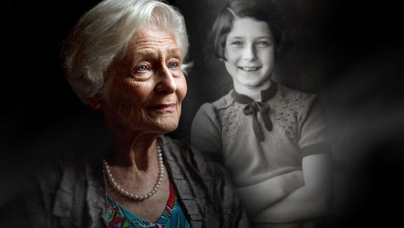Holocaust-Überlebende Irene Butter, geborene Hasenberg, in älteren Jahren und als junges Mädchen (Collage) © Taehoon Kim/Concord Monitor | privat 
