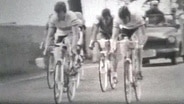 Radrennfahrer auf der Landstraße, 1967 -  Foto aus einem Film © Hanse Filmstudio Rostock 