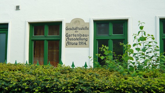 Die Geschäftstelle der Gartenbauausstellung Altona 1914 heute. © NDR Foto: Dirk Hempel