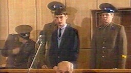 Mathias Rust bei der Gerichtsverhandlung in Moskau © NDR 