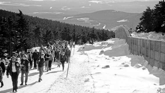 Mauerfall im Dezember 1989 im Harz © Hansjörg Hörseljau 