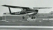 Die Cessna 172, mit der Mathias Rust nach Moskau flog. © NDR 