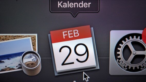 Der Kalender auf dem Monitor eines Laptops zeigt das Datum 29. Februar. © picture alliance/dpa Foto: Sina Schuldt