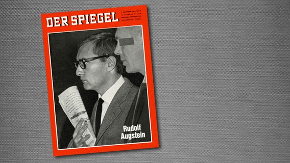 "Spiegel"-Titelbild von 1962 mit Rudolf Augstein anlässlich der "Spiegel"-Affäre © "Spiegel"-Verlag 