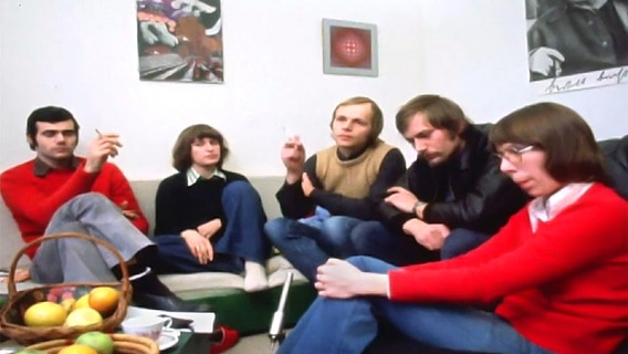 Szene aus der Dokumentation "Das Haus in Steilshoop" - NDR 1973 © NDR Foto: Screenshot
