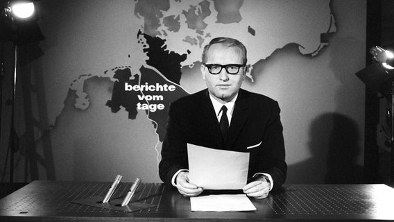 Werner Veigel, Sprecher 1965 © NDR Foto: Annemarie Aldag