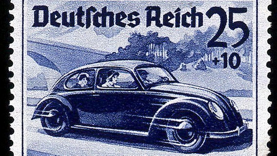 Der "KdF-Wagen" war der Traum von Tausenden Sparern im Deutschen Reich - für sie blieb nur die Briefmarke von 1939 © Picture-Alliance 