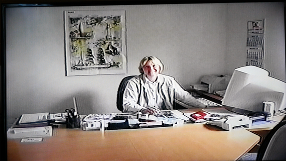 Inge Bocklage bei der Arbeit in den 1990er Jahren.  