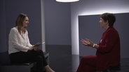 Anja Reschke (l.) im Gespräch mit Margot Käßmann. © NDR 