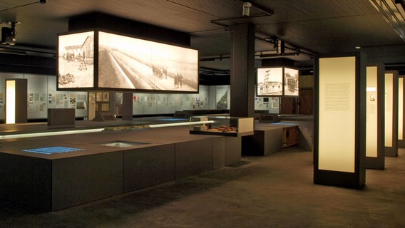 Blick auf die Ausstellung in der Gedenkstätte Esterwegen. © Stiftung Gedenkstätte Esterwegen 