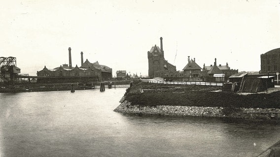 Die Gaswerk in Hamburg-Tiefstack um 1903 © Gasnetz Hamburg 