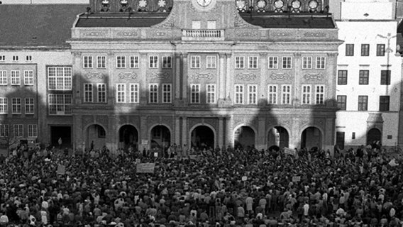 Demonstration in Rostock am 22. März 1989. © Roland Hartig Foto: Roland Hartig